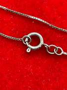 BRAND NEW 14K white gold  smokey quartz and diamond pendant and chain.