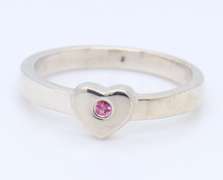 Tiffany & Co Pink Sapphire Heart Ring