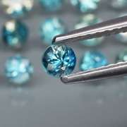 Heated only! 3.87ct diamond cut Australian Sapphire set