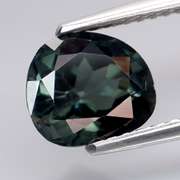 Fancy cut 2.07ct untreated gray blue VS Tourmaline