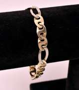 Fantastic Figaro Chain Bracelet in 14K Two-Tone Gold