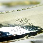 Antique Sterling & Glass Lion Head Tooth Pick/Match Holder