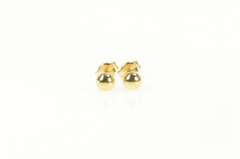 10K Yellow Gold 3.9mm Ball Sphere Round Classic Stud Earrings