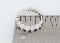 Inside-Out Diamond Hoop Earrings made in 14k White Gold