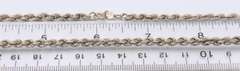 Group Lot of 2 Vintage 925 Sterling Silver Rope Chains