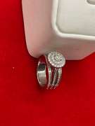 CERTIFIED LADIES PLATINUM AND DIAMOND RING