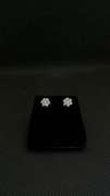 1 CT DIAMOND CLUSTER STUDS SET IN 14K WHITE GOLD