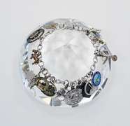 Vintage Sterling Chain Bracelet With 16 Different Theme Charms, Mostly Souvenirs