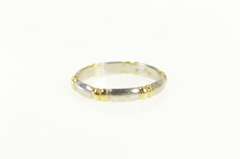 Platinum Two Tone Banded Designer 3.0mm Band Ring