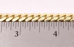 Brilliant Heavy Curb Link Bracelet in Yellow Gold