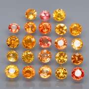 Full fire! 3.28ct top golden Sapphire set