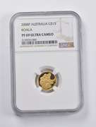 PF69 UCAM 2008-P Australia $15 Gold Koala 1/10 Oz. Fine Gold NGC
