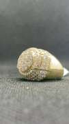 14K YELLOW GOLD MENS RING WITH 4.71 T.C.W ROUND DIAMONDS CHAMPIONSHIP STYLE RING