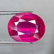 Vivid imperial red 3.27ct oval cut Ruby