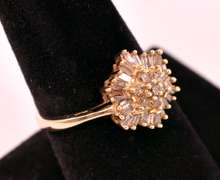 Captivating Cognac Diamond Ring in Yellow Gold