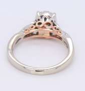 Sparkling White Gold Effy Diamond Halo Cluster Crossover Shank Ring