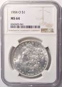 1904-O Morgan Silver Dollar NGC MS64