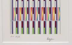 Original rare limited edition Agam. Hand signed by the artist Yaacov Agam Visual Orchestration