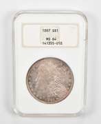 MS64 1897 Morgan Silver Dollar - Graded NGC