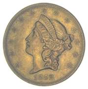 1852 $20 Liberty Head Gold Double Eagle