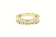 14K Yellow Gold 1.25 Ctw Classic Channel Diamond Wedding Ring