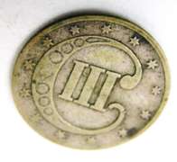 1853 U.S. 3 Cent Coin with 13 Stars