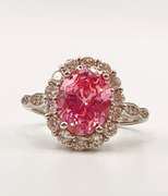 Beautiful Pink Sapphire Cocktail Ring