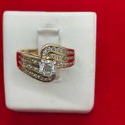 CERTIFIED BRAND NEW 14K GOLD AND DIAMOND RING