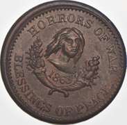 1863 Horrors Of War Civil War Token