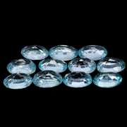 Brilliant 7.38ct platinum blue Zircon set