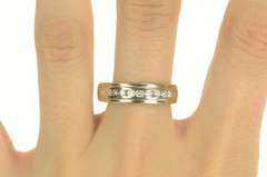 14K Yellow Gold 0.50 Ctw Classic Diamond Men's Wedding Band Ring