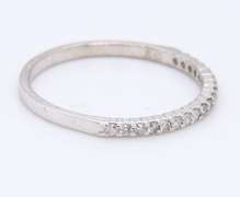 Lovely White Gold Diamond Prong Set Band