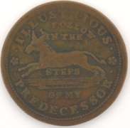1837 Jackass Turtle Hard Times Token HT-34 R-1