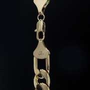 Huge 121.7 Grams MLB gold plated 14 Kt G.P. Figaro Necklace