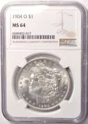1904-O Morgan Silver Dollar NGC MS64