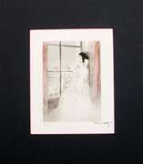Louis Icart, 1938 original copperplate signed stamp . Erotica series