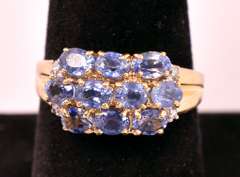 Lovely Purple Sapphire Ring in 14K Yellow Gold