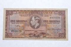 1937 Bermuda 5 Shillings - World Note
