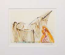 Salvador Dali lithograph on paper signed in the plate
