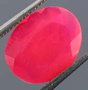 Captivating 1.26ct faceted flamingo pink Opal