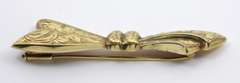 Stunning Vintage 14k Bow Bar Brooch