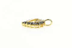10K Yellow Gold Marquise Sapphire Diamond Heart Love Pendant