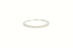14K White Gold 0.25 Ctw Classic Diamond Stackable Wedding Ring