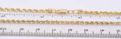 Popular Yellow Gold Rope Chain Necklace