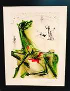 Original hand signed Dali embossed lithograph