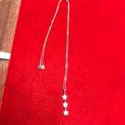 Ladies 14k white gold and diamond necklace and pendant