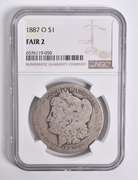 FAIR 2 1887-O Morgan Silver Dollar NGC Lowball Low Ball