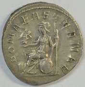 Real nice Philip I Roman silver Antoninianus piece, 244-249 AD