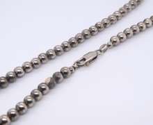 Vintage 925 Sterling Silver Beads Necklace