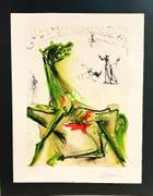 Original hand signed Dali embossed lithograph